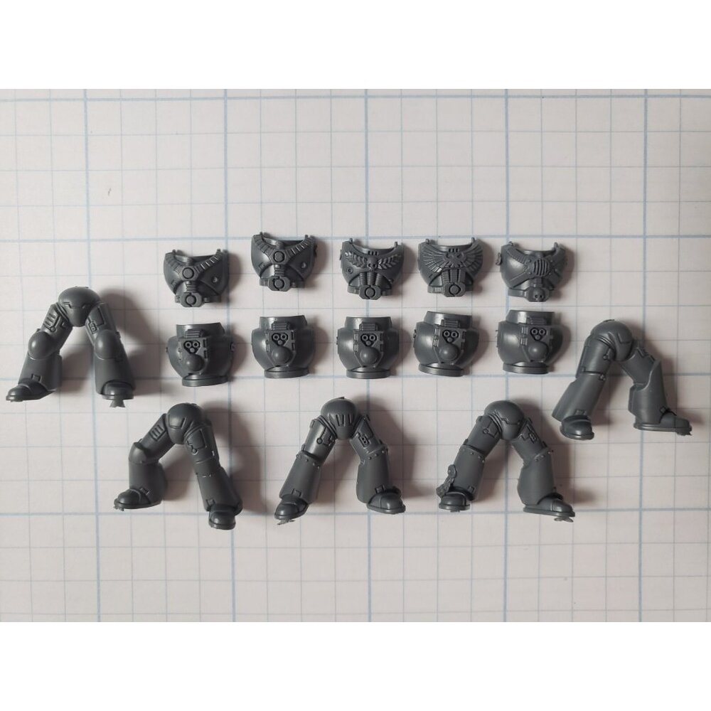 Warhammer 40k Space Marine Bits NTS Tactical Squad Legs & Torso x5 Set B